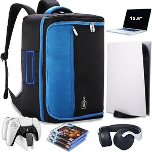 SWOJG Black and Blue Gaming Backpack